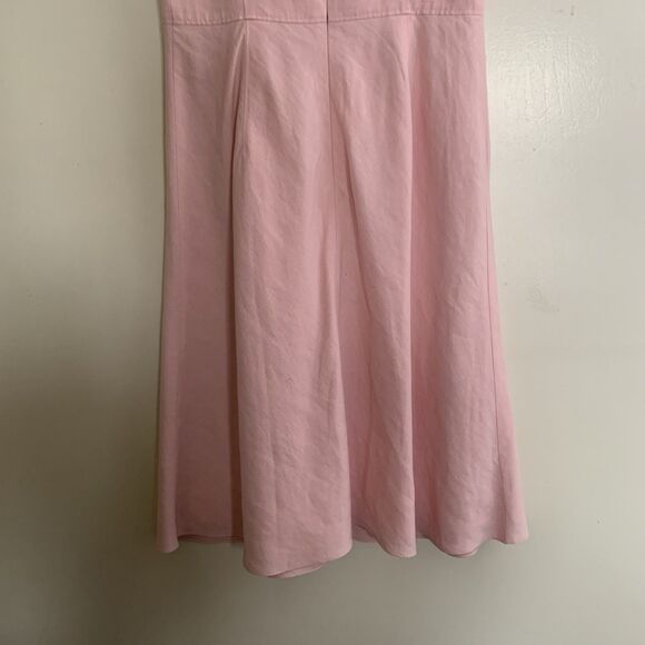 Ann Taylor Loft Dress Size 0 Lined Pink Sleeveless Invisible Zipper - Picture 6 of 15